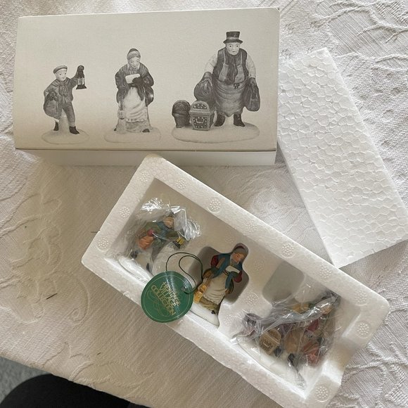 Dept 56 Heritage Village Collection, Dickens Village Come into the Inn, Set of 3 - Picture 1 of 3